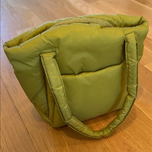 Baggu Puffy Mini Tote pistachio EUC - Picture 3 of 8